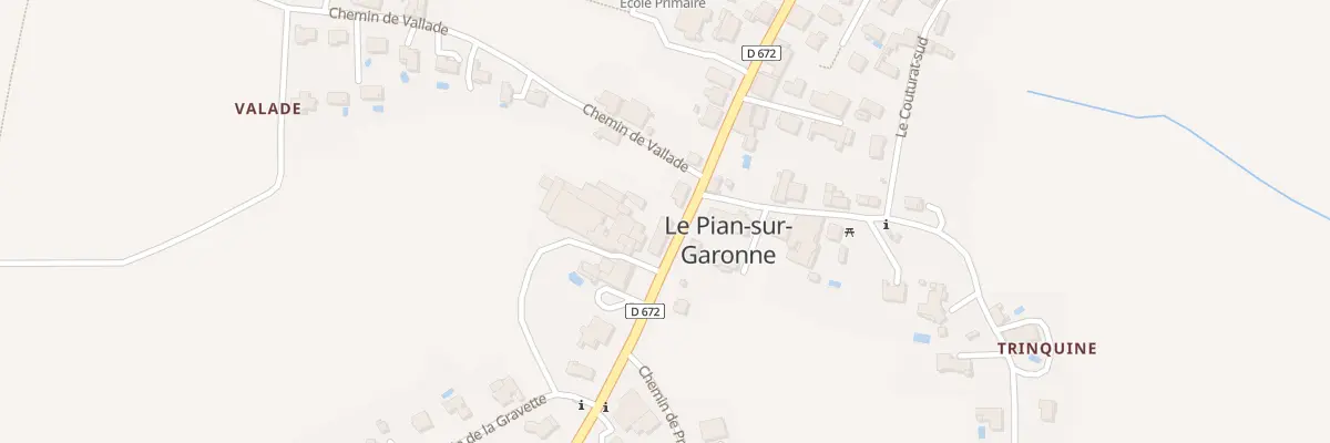 Plan du 25 Rue Grande Rue au Pian-sur-Garonne