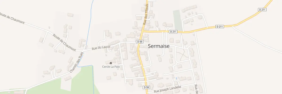 Plan du 1 Rue de la Mairie à Sermaise