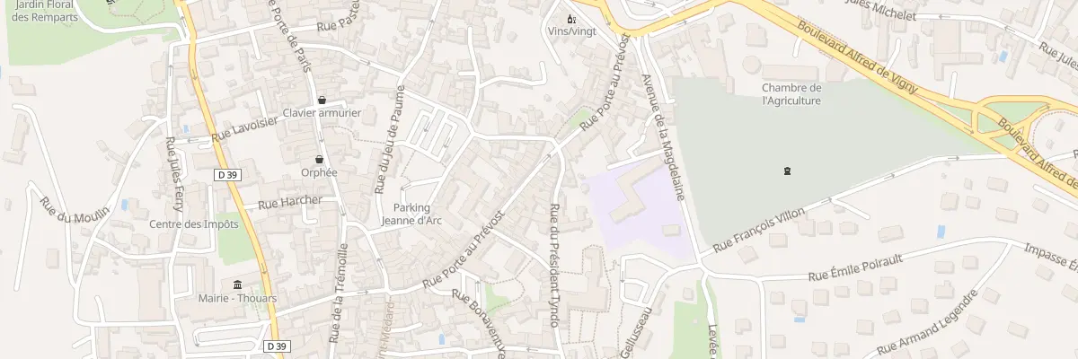 Plan du 40 Rue Porte au Prévost à Thouars