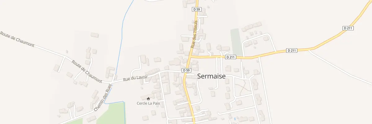 Plan du 1 Rue des Tilleuls à Sermaise