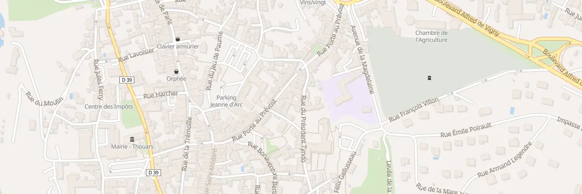 Plan du 32 Rue Porte au Prévost à Thouars