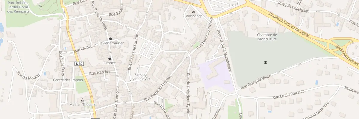 Plan du 55 Rue Porte au Prévost à Thouars