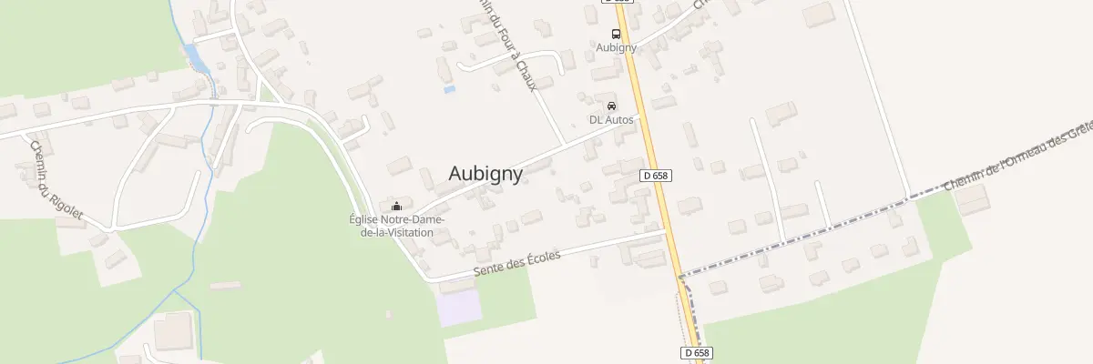 Plan du 6 Rue de l’Église à Aubigny