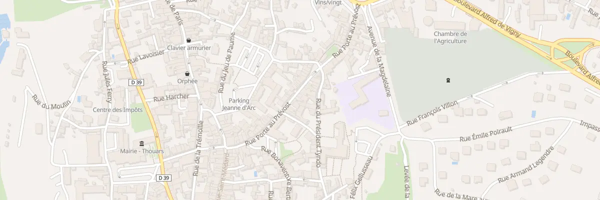 Plan du 28 Rue Porte au Prévost à Thouars
