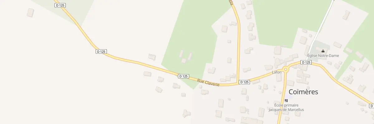 Plan du 321 Rue Claverie à Coimères