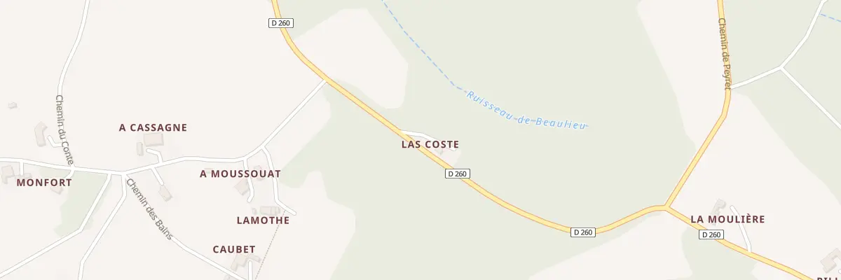 Plan du 1525 Chem du Village à Lannux