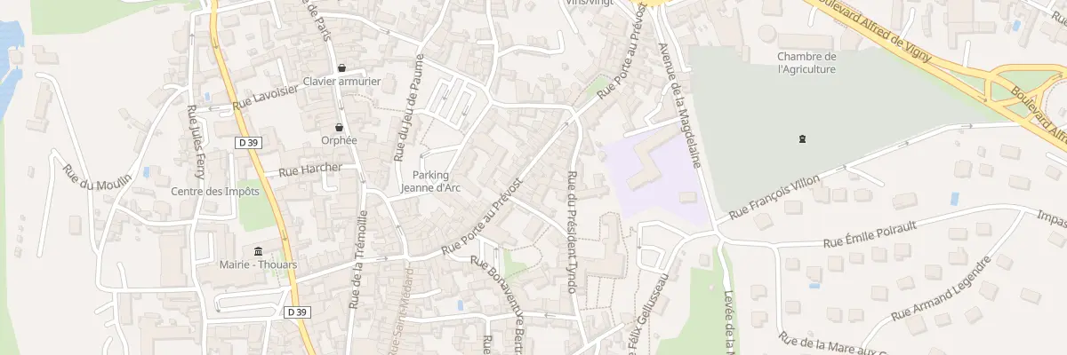 Plan du 26 Rue Porte au Prévost à Thouars
