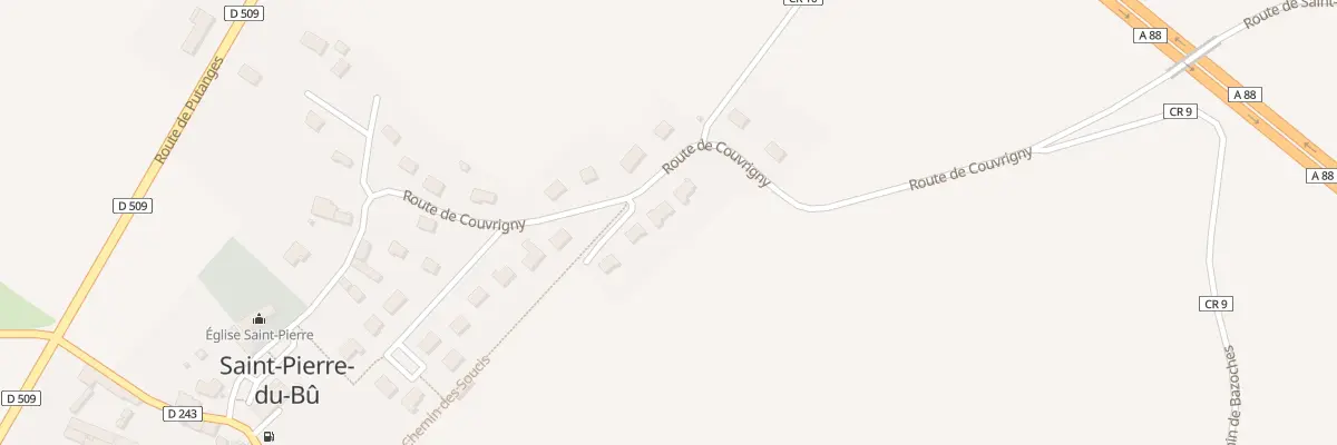 Plan du 22 Rte de Couvrigny à Saint-Pierre-du-Bû