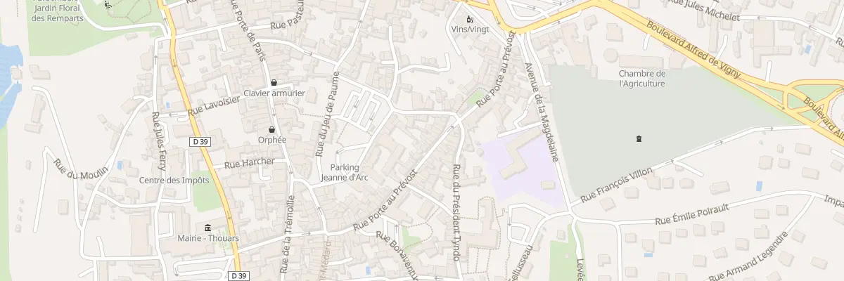 Plan du 47 Rue Porte au Prévost à Thouars