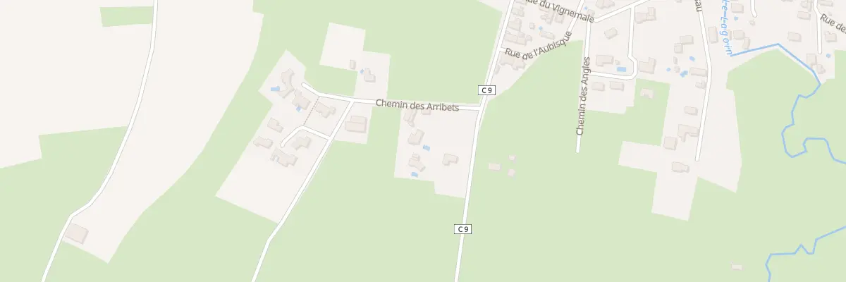 Plan du 1 Che des Arribets à Bénéjacq