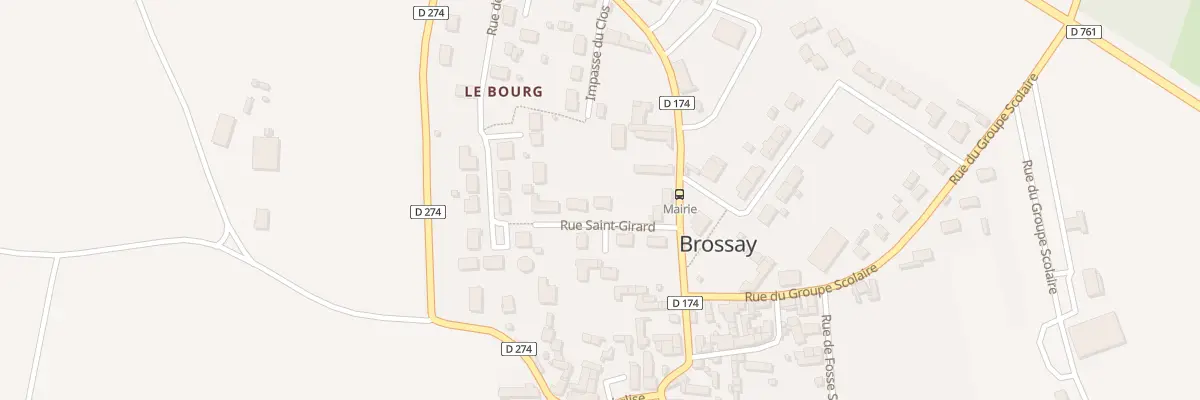 Plan du 7 Rue saint girard à Brossay