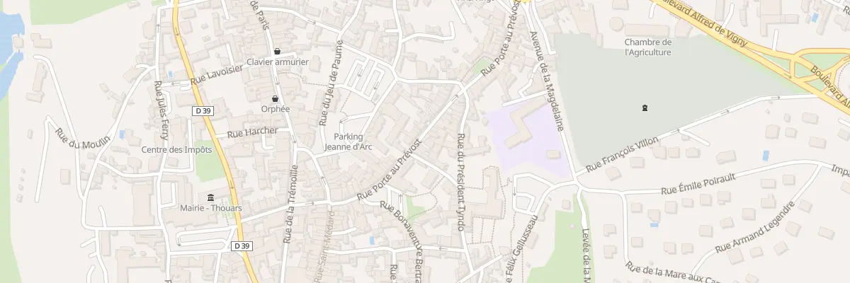 Plan du 24 Rue Porte au Prévost à Thouars