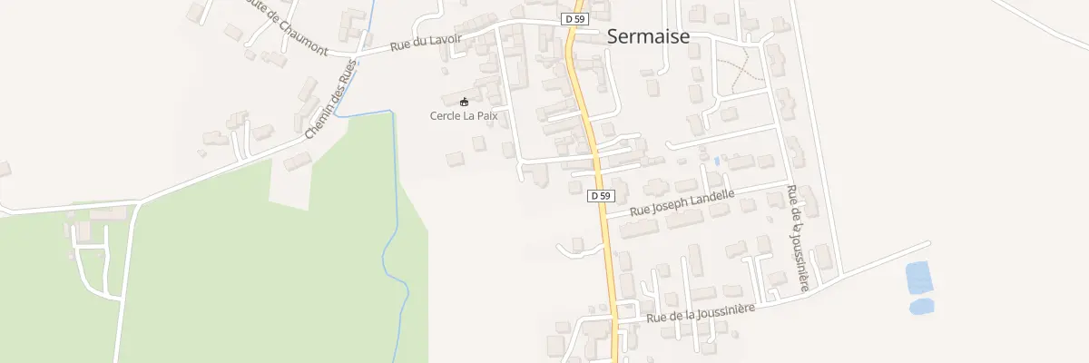 Plan du 12 Rue de la Paix à Sermaise