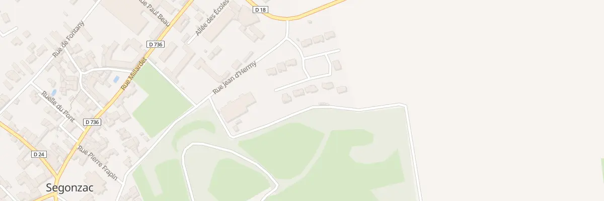 Plan du 8 Rue Rémy Delzongle à Segonzac