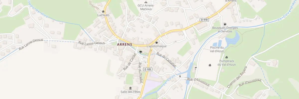 Plan du 2 Rue du Caillabet à Arrens-Marsous