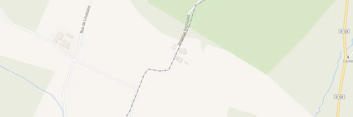 Plan du 1 Peyroutet à Bazas
