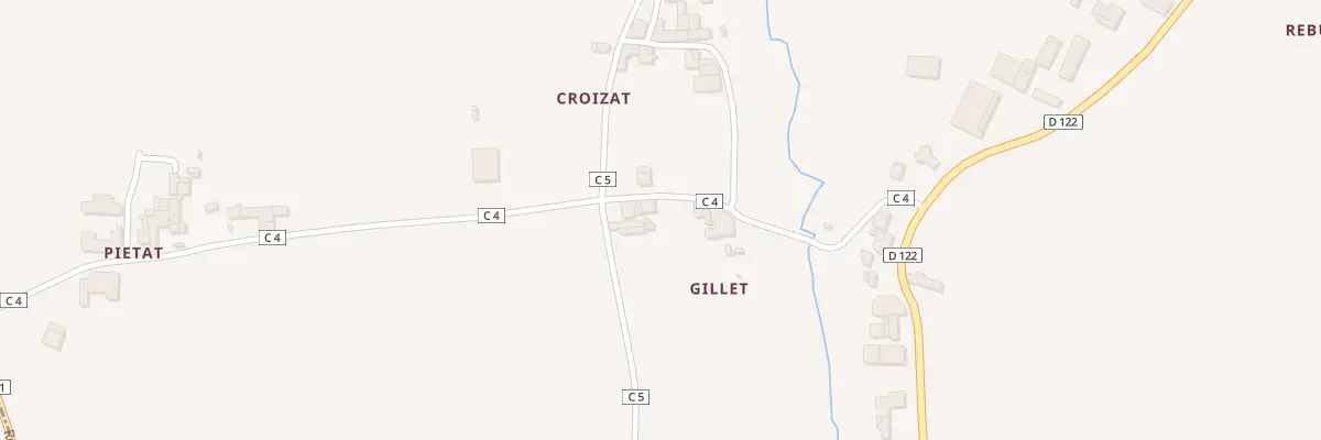 Plan du 2 Gillet à Guillac