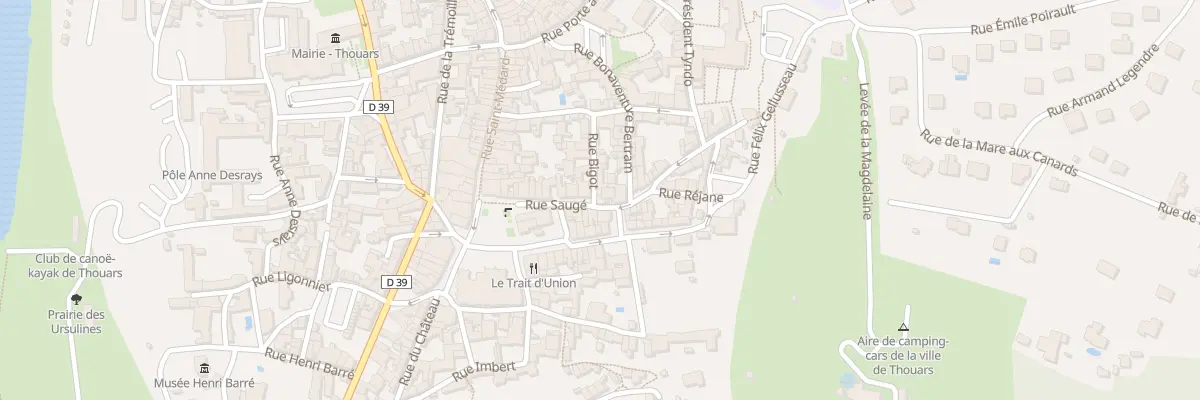 Plan du 2 Rue Bigot à Thouars