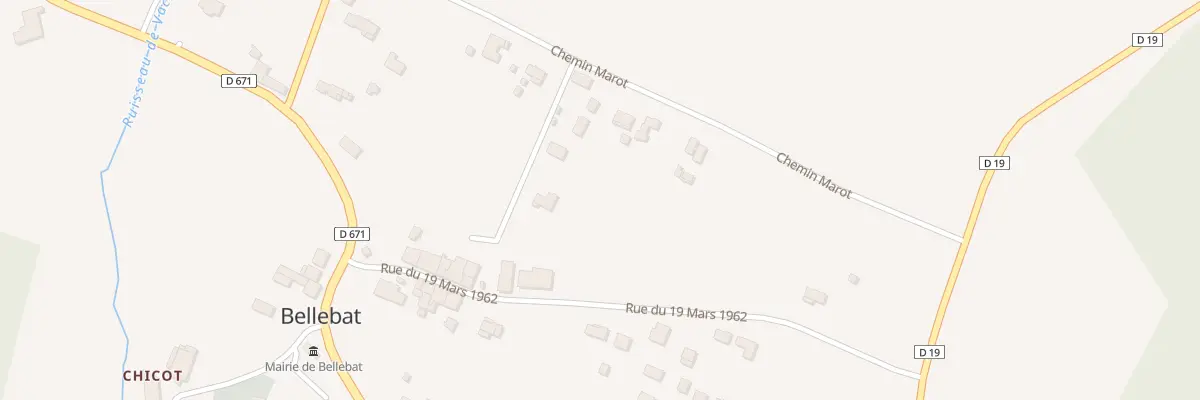 Plan du 16B Rue du 19 Mars 1962 à Bellebat