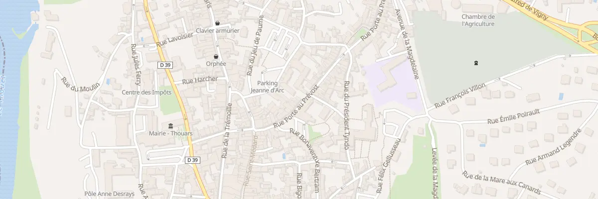 Plan du 29 Rue Porte au Prévost à Thouars