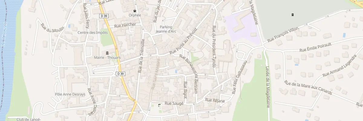 Plan du 6 Rue Bonaventure Bertram à Thouars