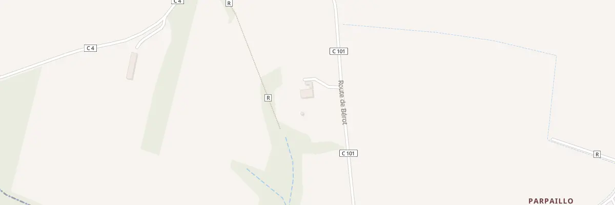 Plan du 210 Rte du Berot à Montégut