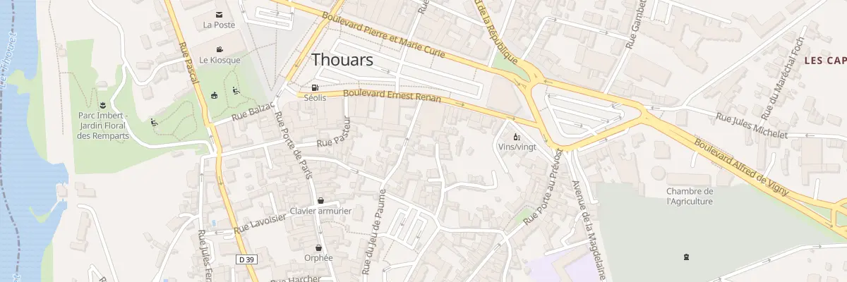 Plan du 20 Rue du Jeu de Paume à Thouars