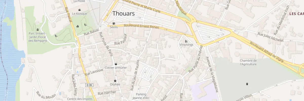 Plan du 12 Rue du Jeu de Paume à Thouars