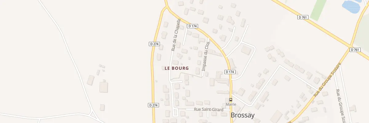 Plan du 1 Imp de la Chapelle à Brossay
