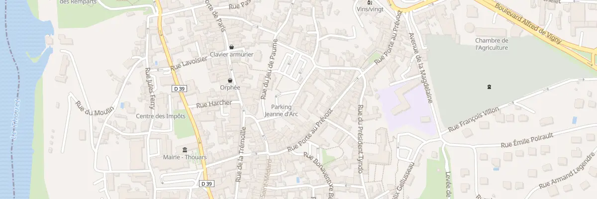 Plan du 10 Rue Duguesclin à Thouars