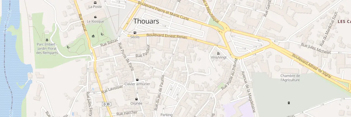 Plan du 14 Rue du Jeu de Paume à Thouars