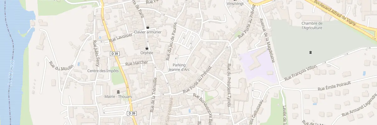 Plan du 8 Rue Duguesclin à Thouars