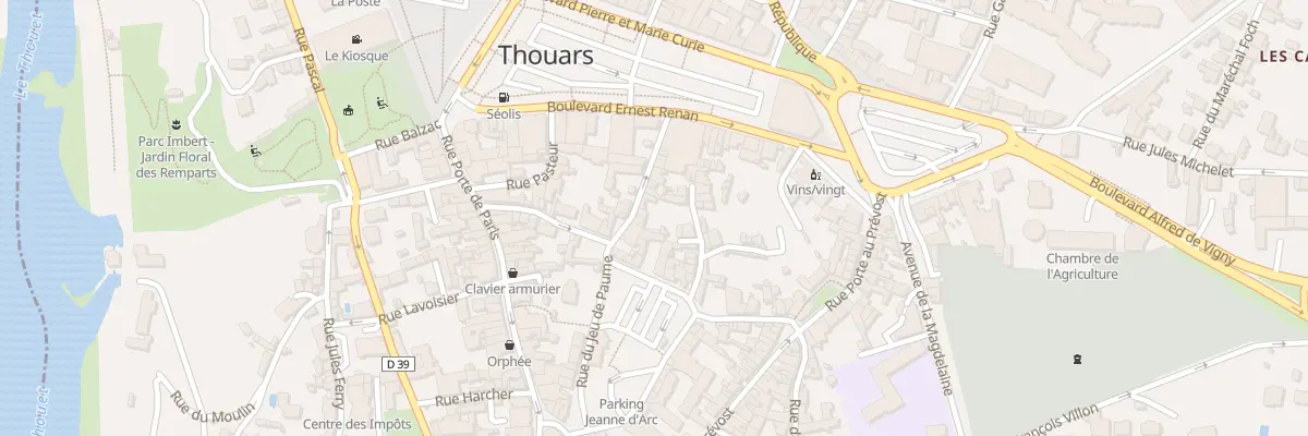 Plan du 10 Rue du Jeu de Paume à Thouars
