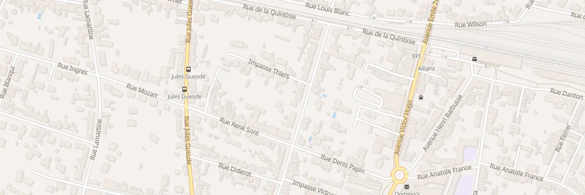 Plan du 55 Bd Thiers à Thouars