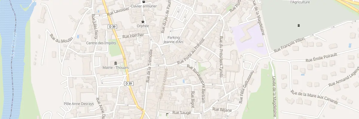 Plan du 11 Rue Porte au Prévost à Thouars