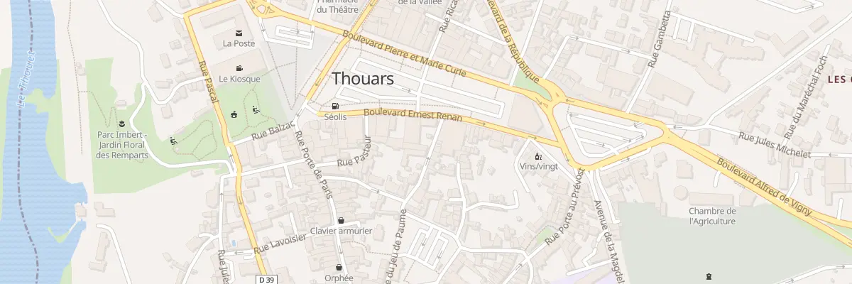 Plan du 25 Rue du Jeu de Paume à Thouars