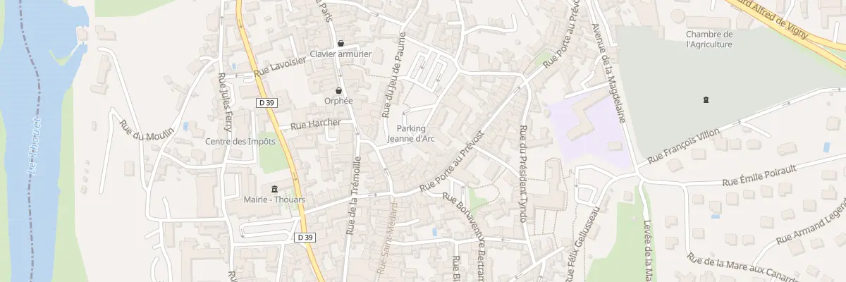 Plan du 2 Rue Duguesclin à Thouars