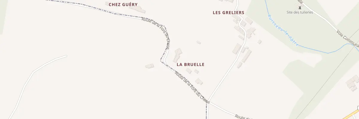 Plan du 5141 La Bruelle au Tâtre