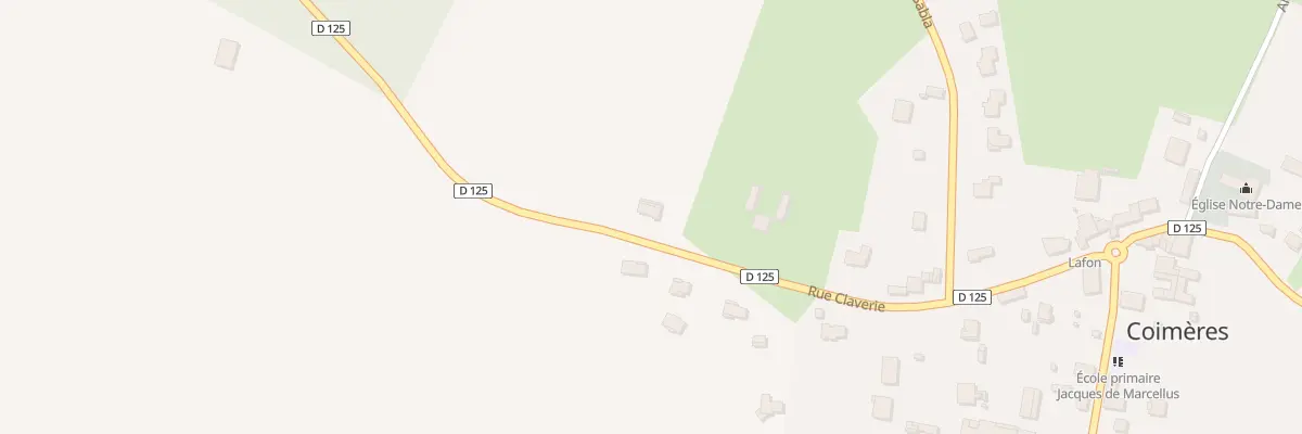 Plan du 384 Rue Claverie à Coimères