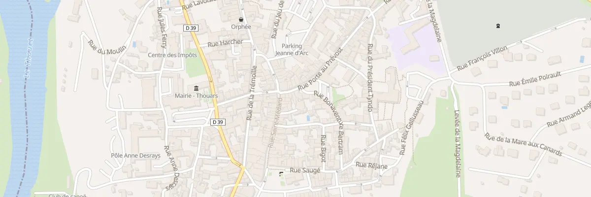 Plan du 8 Rue Porte au Prévost à Thouars