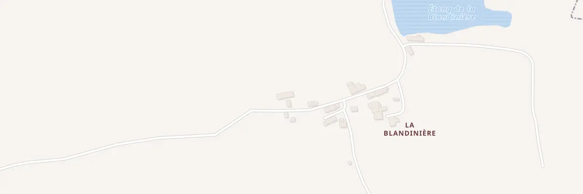 Plan du 1 La Blandinière à Saint-Calais-du-Désert