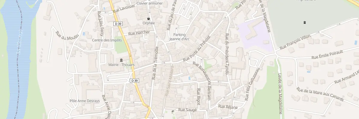 Plan du 5 Rue Porte au Prévost à Thouars