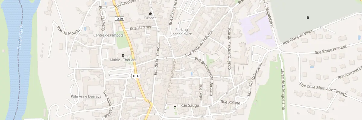 Plan du 6 Rue Porte au Prévost à Thouars