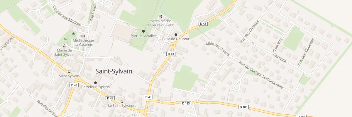 Plan du 18 Rue St Martin des Bois à Saint-Sylvain