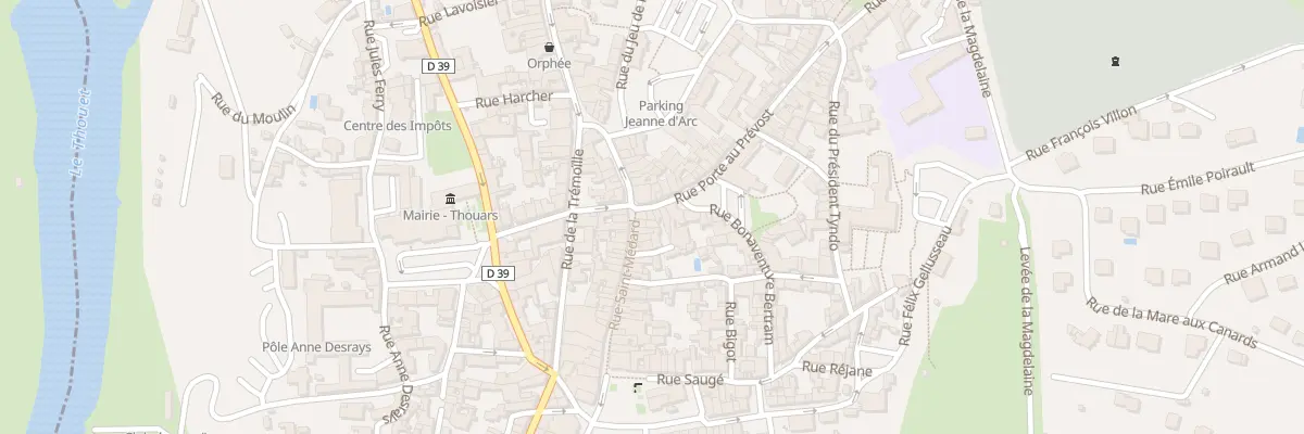 Plan du 4 Rue Porte au Prévost à Thouars