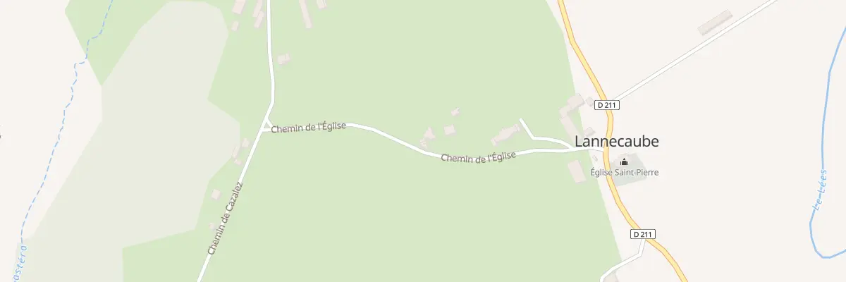 Plan du 2 Che de l’Eglise à Lannecaube