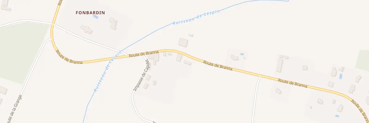 Plan du 924 Rte de Branna à Cudos