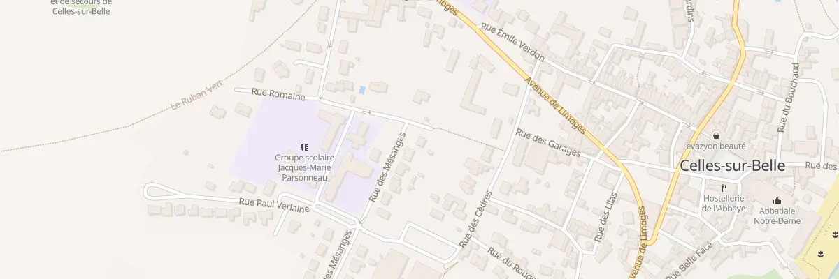 Plan du 11 Rue des Mésanges à Celles-sur-Belle