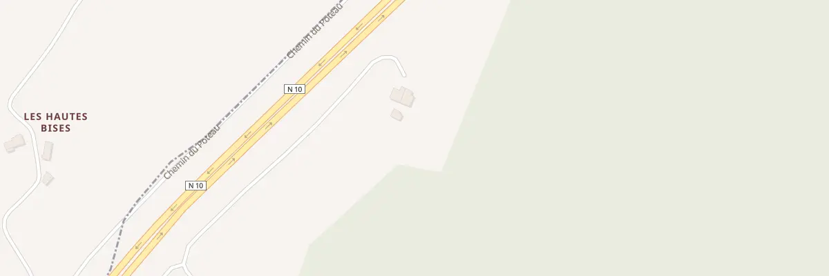 Plan du 5038 Le Poteau à Bors (Canton de Charente-Sud)