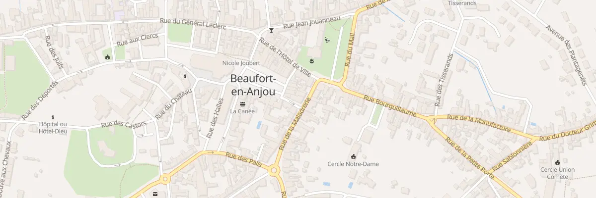 Plan du 2 Rue Dodin à Beaufort-en-Anjou